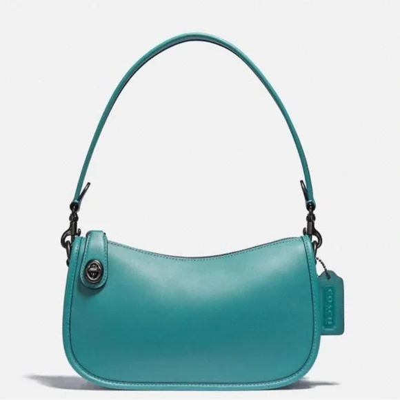 Coach Swinger Bag in Retro Teal - Picture 2 of 10